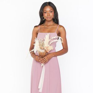 Show me Your Mumu- Lauren Tie Dress- Small- Antique Rose Chiffon